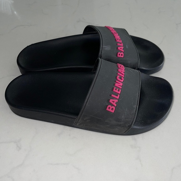 Balenciaga Sport Pool Slide Size US 8 EU 38 Made in Italy - Picture 3 of 5